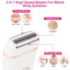 Women\'s Shaver Electric Hair Remover Body Razor Cordless Bikini Trimmer Rechargeable Wet Dry Epilator for Leg Arm