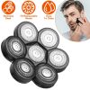 Electric 7D Rotary Replacement Blade Bald Shaver Replacement Heads Electric Razor Head Easy To Clean
