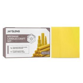 Beeswax Tablets Handmade Diy Christmas Atmosphere Creative Honeycomb Candles Pure Beeswax Roll Wax Tablets Raw Materials (Option: 1PC)