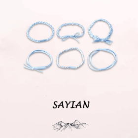 6 Pcs Scrunchies - Soft, Stretchy, And Detachable Hair Ties For Ponytails, Hair Elastics, Spiral Hair Ring, And Cute Hair Accessories - Perfect F (Color: Blue)