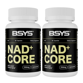 BSYS NAD Supplements  Anti-Aging Vitality Support  Metabolic & Cognitive Health Boost  Mitochondrial Energy Enhancement  Healthy Weight Managemen (Option: Two bottles)